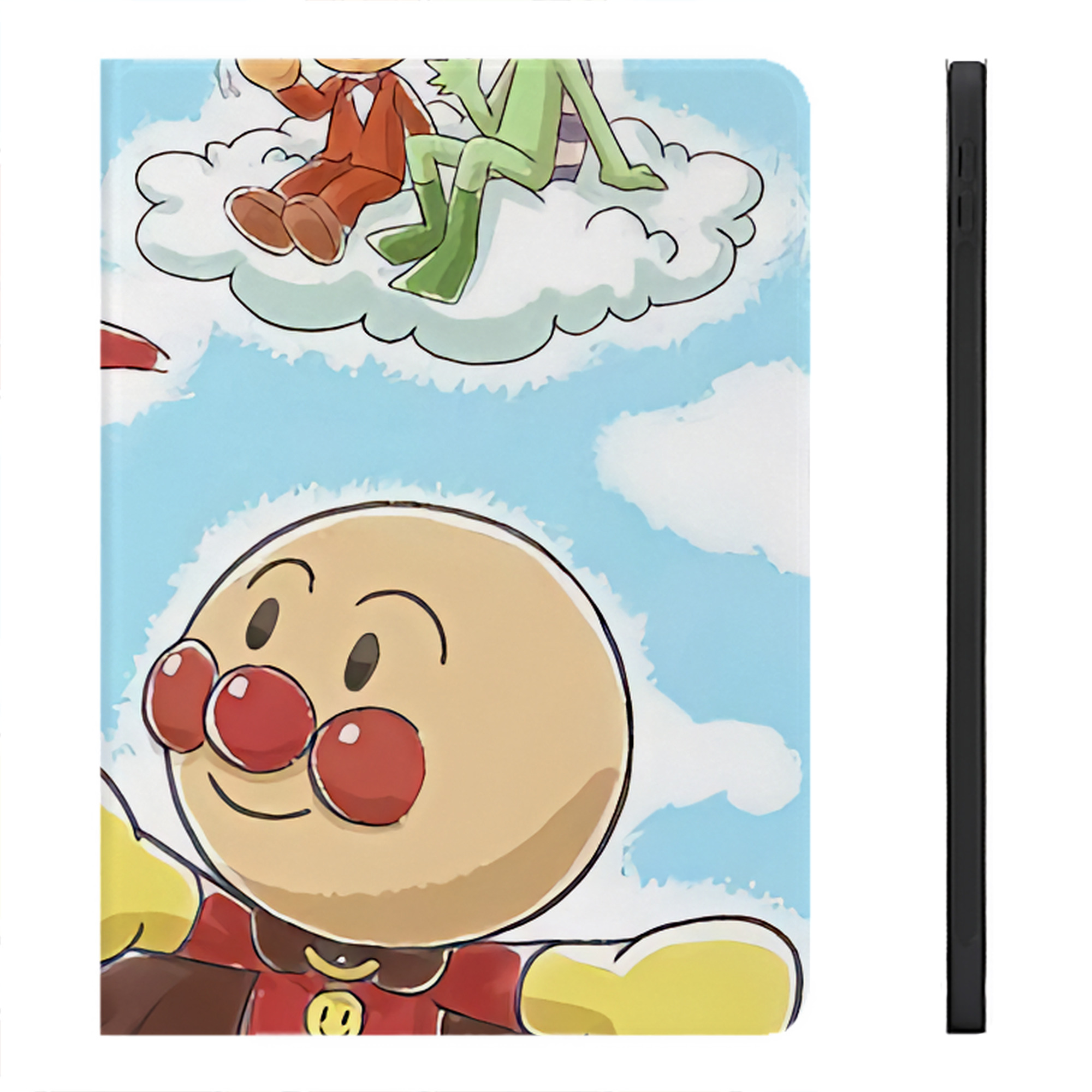 （画像用） アンパンマン Anpanman IPadケース ペンホルダー付き ブックスタイルデザイン